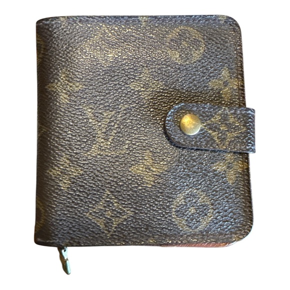 Louis Vuitton Handbags - Louis Vuitton Monogram Compact Zip Wallet Snap Coin Pocket Vintage LV
